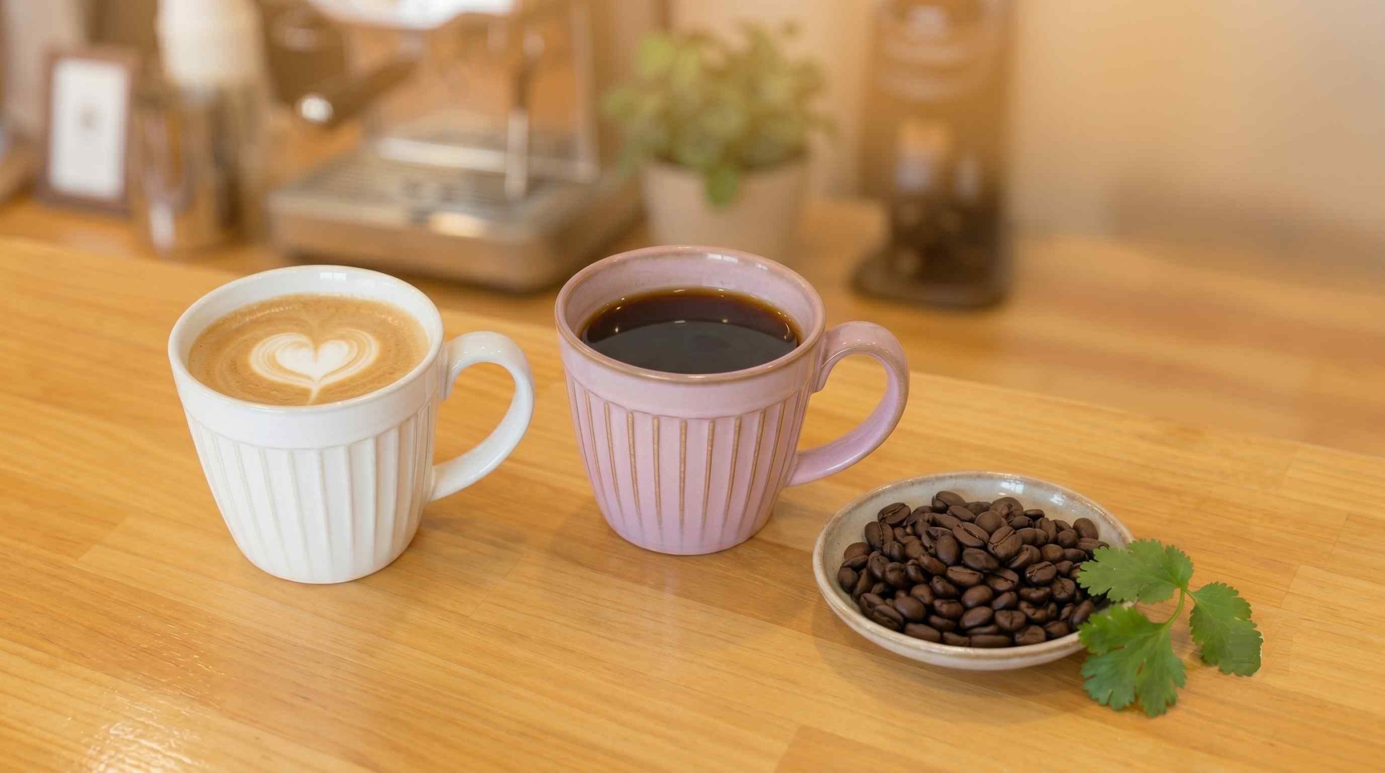 ドリップコーヒーやカフェラテなどのドリンクメニュー